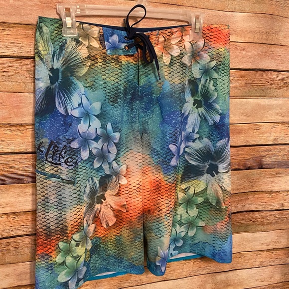 Salt Life Tropic Skins SLX-QD Boardshorts 30 - Picture 2 of 7